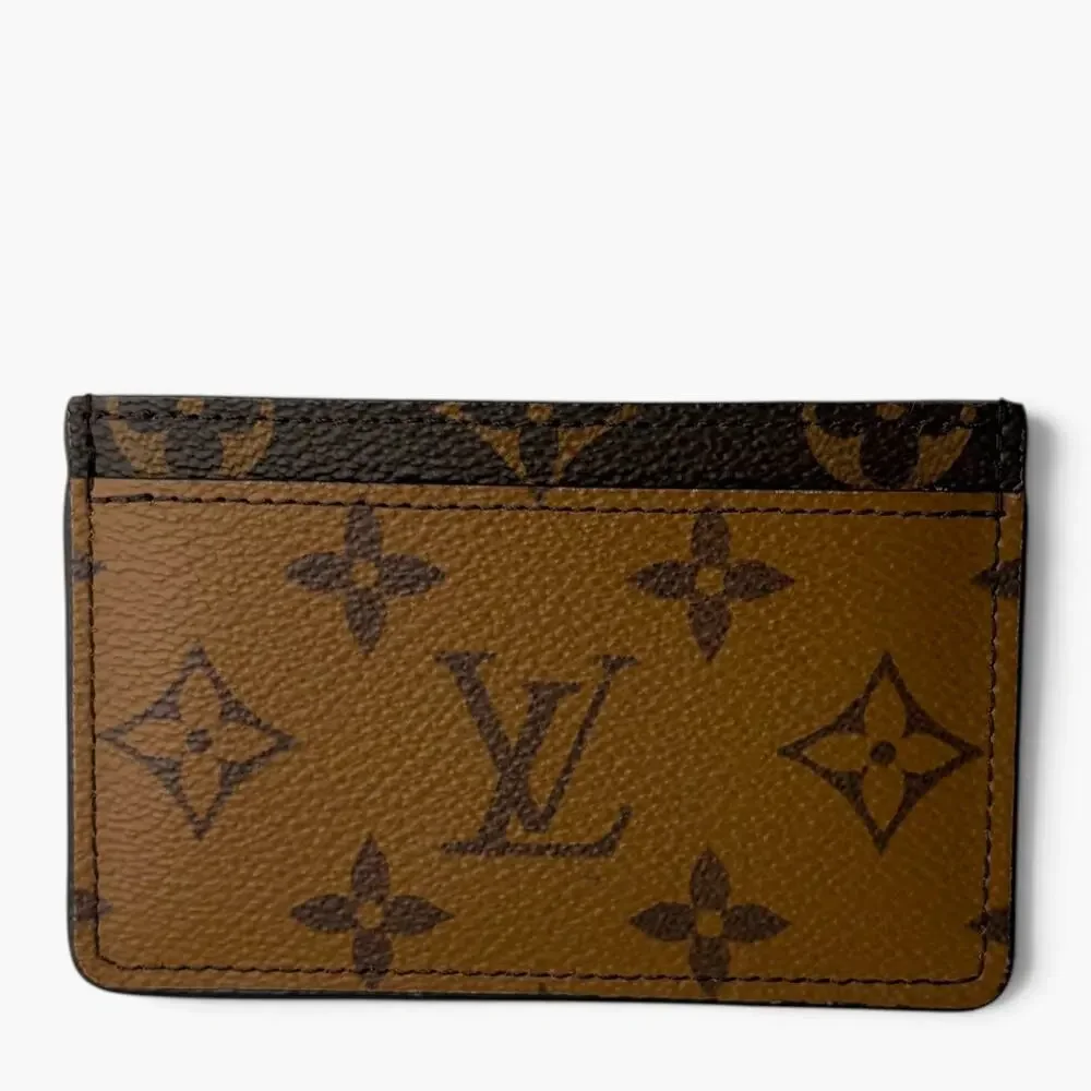 Reverse Monogram Card Holder